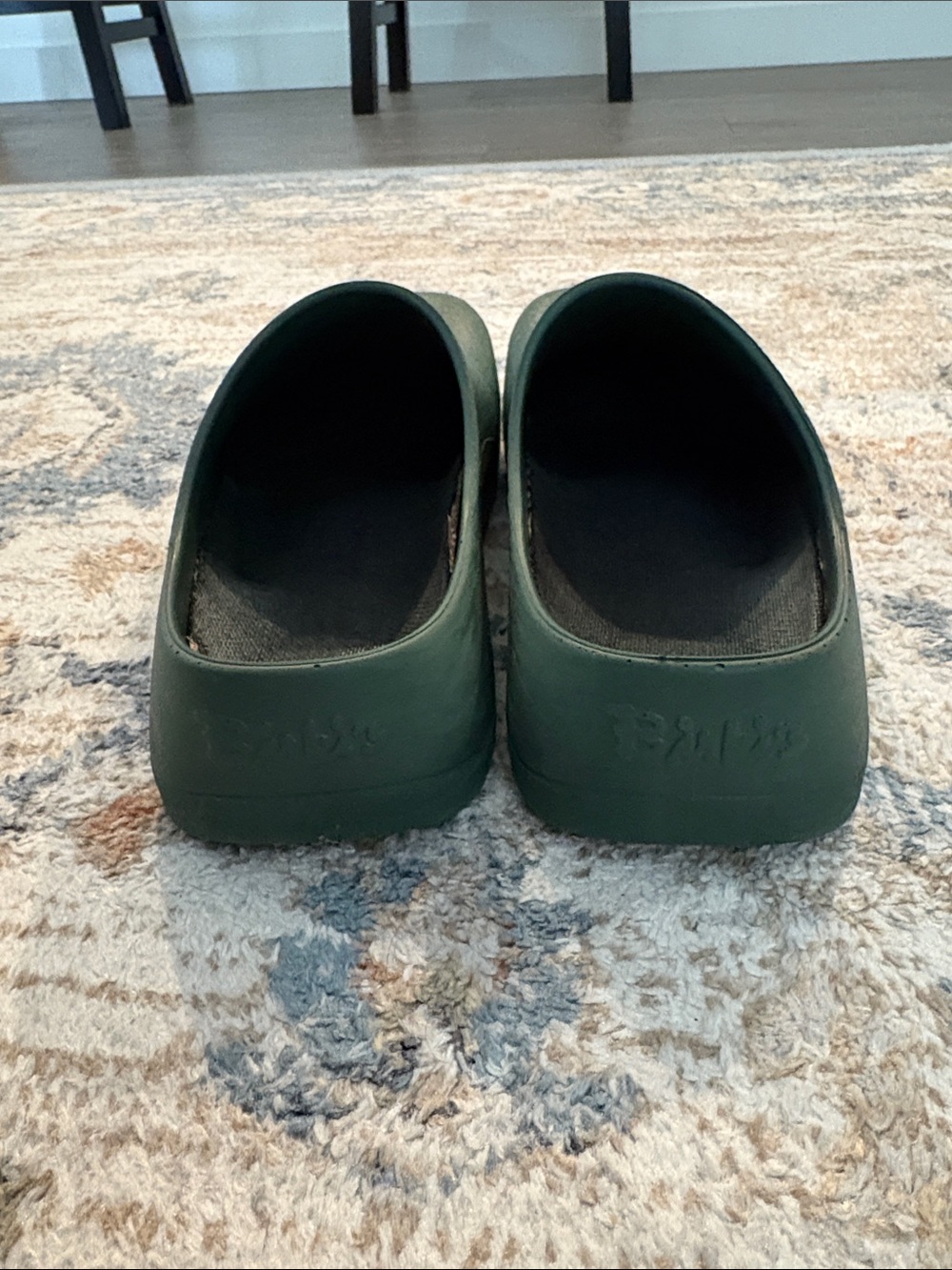 Birkenstock Women's Dark Green Slip-On Clogs - Picture 2 of 3